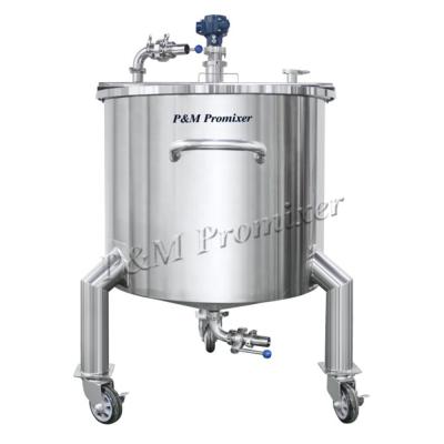 China Pneumatic Mixing Storage Tank 316L Stainless Steel Liquid Or Cream Storage Tank for sale