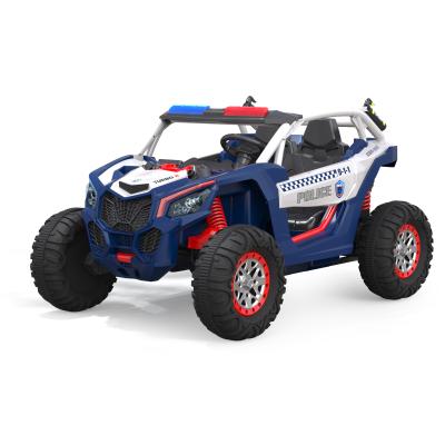 China Ride On Toy 2021 New Children's Electric UTV Ride On Car Police Car For Kid Remote Control for sale