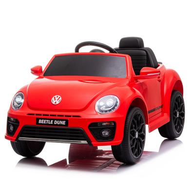 China Ride On Toy Nice Design Licensed Volkswagen Beetle Dune Child Electric Ride On Car For Children 12V Battery Remote Control for sale