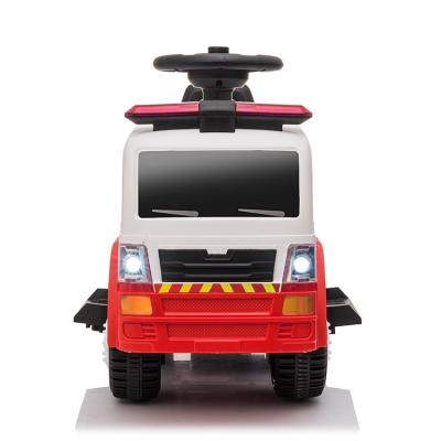 China Ride on Electric Toy New Design Headlights and Pushbar Kids Fire Truck Car for sale