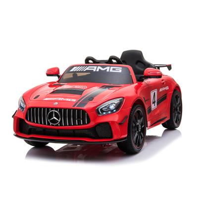 China Ride On Toy Licensed Mercedes Benz GT4 AMG Electric Car For Kids Power Battery With Remote Controller for sale