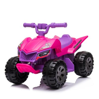 China Ride On Toy Mini Size Cheap Price Child Electric Motorcycle ATV Ride On Car For Girl Purple Color for sale