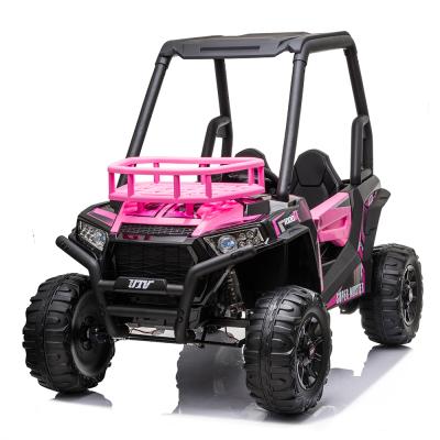 China Hot Selling Toy Kid's Ride On Two Seat Electric UTV With Top Canopy 24V 2 Seat Electric Ride On Remote Control Car for sale