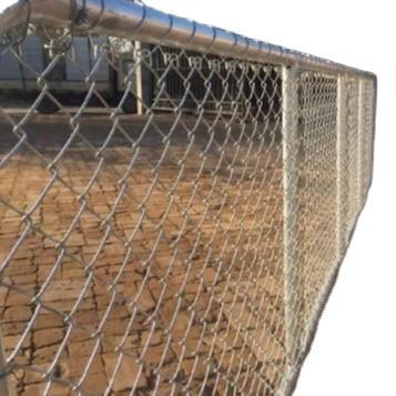 China ISO14001 PVC Coated Wire Mesh Diamond Chain Link Fence for sale