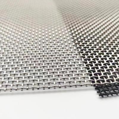 China Crimped Square Woven Wire Mesh 1x1SS 304 304l 316 316L Stainless Steel Crimped Mine Screen Wire Mesh for sale