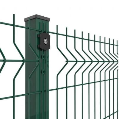 China Green Vinyl Coated Decorative 3D Fence Panels Welded Wire Mesh For Playground for sale