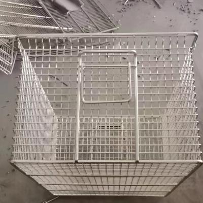 China Customer Size stainless steel wire mesh french fry frying basket stainless steel wire mesh basket for sale