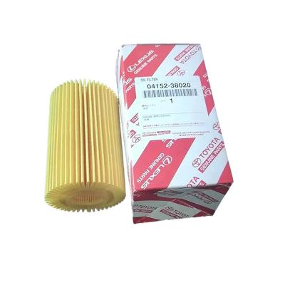 China Wholesale Auto Filter Paper Low Price Japan Engine Parts Compartment High Performance Oil Filter 04152-38020 High Performance for sale