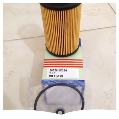 China auto oil filter paper engine filtration filtro de aceite 26320-2A500 26320-3C250 for korean car for sale