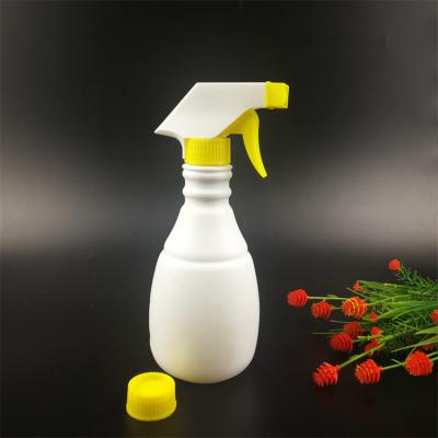 China Household Products 500ml Empty Plastic HDPE Mist Water Trigger Spray Cleaning Bottle With Pump for sale