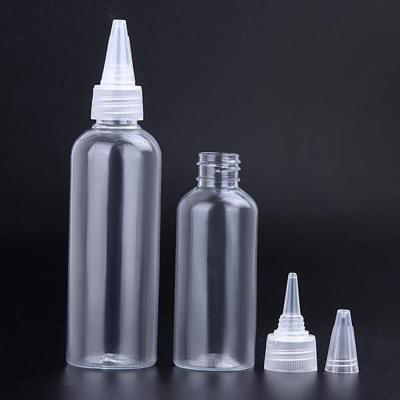 China Household Products 5ml 10ml 20ml 30ml 50ml 60ml 80ml 100ml Plastic Squeeze Dropper Spout Bottle for sale