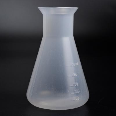 China Erlenmeyer flask 250ml 500ml 1000ml laboratory plastic triangular flask for laboratory chemical use for sale