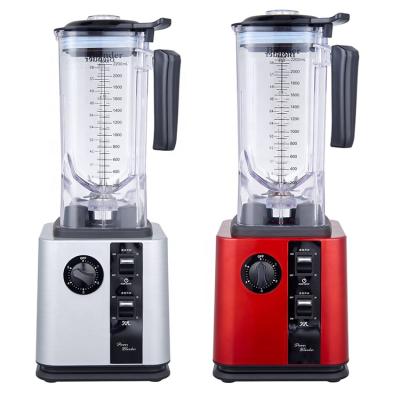 China Hotel 2.2L Fruit Juicer Blender High Power Food Processor Ice Smoothie Bar Fruit Blender for sale