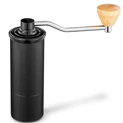 China Burrs 50MM Outer Crank 25G Stainless Steel Portable Manual Coffee Grinder for sale