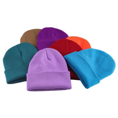 China Factory Free JOINT Design COMMON Black Custom Wholesale Winter Knitted Beanie Hat for sale