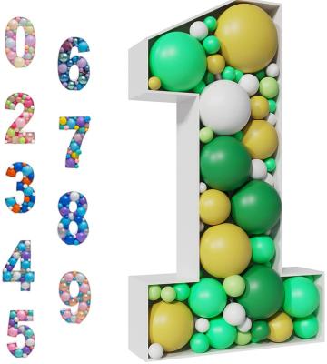 China Foam Birthday Decoration Christmas Party Balloon Decoration Supplies Stage Background Wedding Supplies Mosaic Letters Balloon Frame for sale