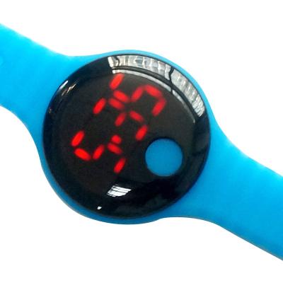 China Silicone Strap Automatic Date Backlight Electronic Led Wristwatch Large Digital Number Led Watches for sale