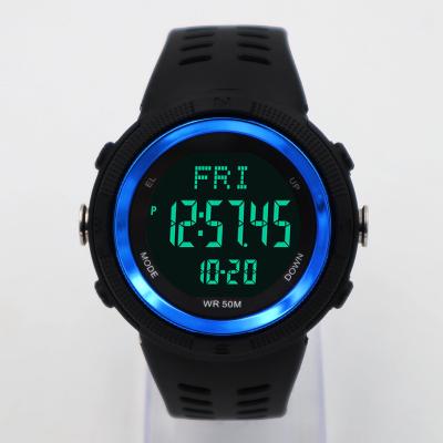 China Multifunction Tangan Wrist Jam Men's Wrist Watches Digital Sports Pedometer Watch Waterproof Military Heart Rate Pedometer Watch for sale