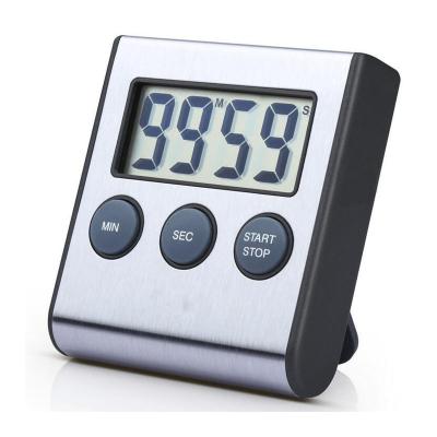 China Best Large Square Lcd Display Digital Sustainable Selling CountdownTimer Cooking Timer Alarm With Magnet Kitchen Timer for sale