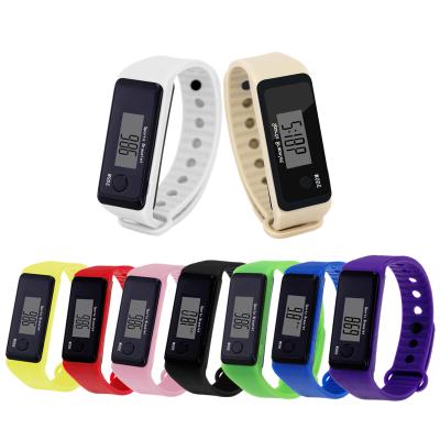 China Cheap Wristband Wrist Pedometer Watch For Kids With Display Pedometer Cheap Wristband Monitor Pedometer Watch Best For Walking for sale