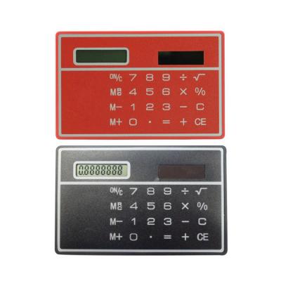 China Universal Purpose Wholesale Solar Digital Size Calculator Calculator Super Thin Calculator Credit Card for sale