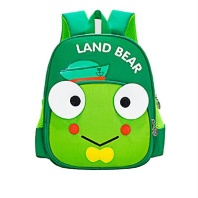 China Little Frog Cartoon Waterproof Kids Backpack Bag for sale