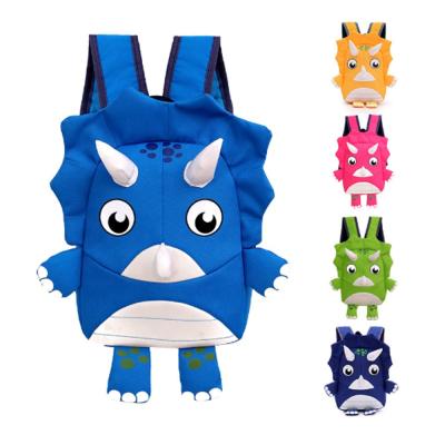 China Cartoon Kids Day Backpack Small Triceratops Backpack Bag for sale