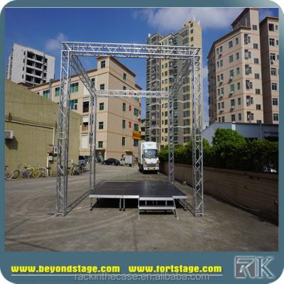 China Durable Folding Step With Rectangle Shape Platform For Sale With Roof for sale