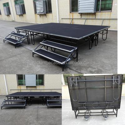 China For outdoor event mobile folding stage/metal stage design /school game folding stage for sale