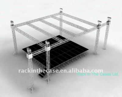 China Moving concert stage with lighting trus system for sale