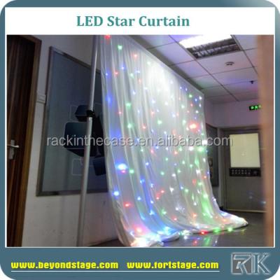 China banquet wedding white backdrop stage panels/LED curtain for sale RK led curtains for sale