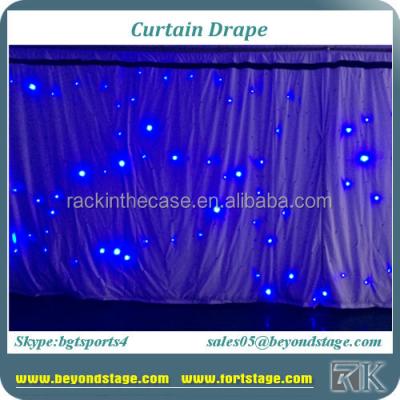 China Blackout Starlit Chiffon Drape Curtain For Lighting Stage Background Decoration Curtain for sale