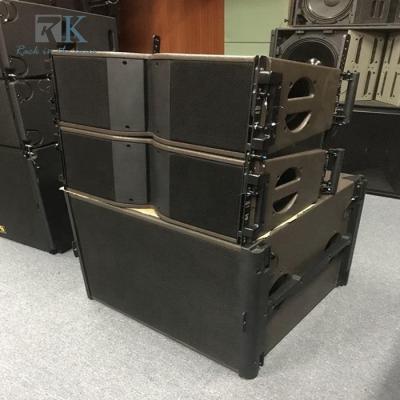 China Professional Passive Line Array Speakers 15mm Plywood Speaker Box Powered 400W Dual 8