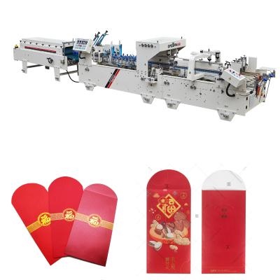 China Chinese Food New Year Package Lucky Money Red Envelope Making Machine / Automatic Pre-fold Folder Gluer for sale