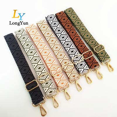 China Handbag Women Bag Accessories Colorful Belt Bag Accessories Colorful Belt Adjustable Rainbow Shoulder Hanger Handbag Straps for sale