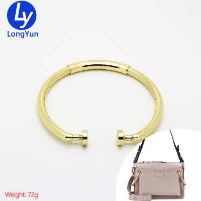 China Large Size Metal Bag Parts Handbag Accessories Light Gold Metal Around O Ring Decoration Hardware for sale