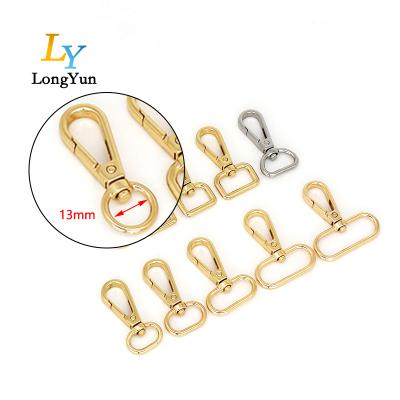 China Purse Bag Accessories Stainless Steel Hook Purse Snap Hook With Eye, Metal Snap Hook Flat for sale