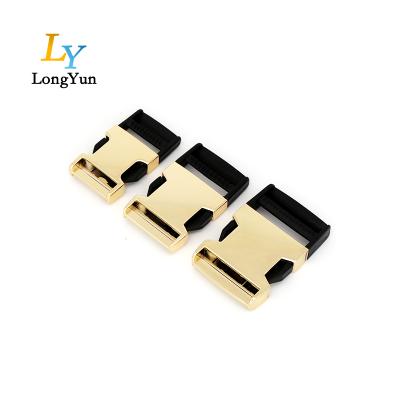 China Bag 25mm Height 1 Inch Quality Plastic Metal Strap Bag Clip Quick Release Buckle For Bags for sale