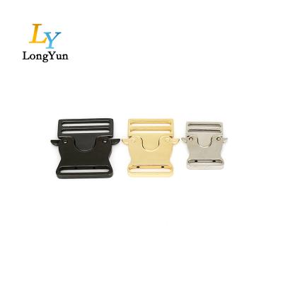 China Good Quality 1.5 inch Logo Quick Metal Side Release Zinc Alloy Custom Buckle 38MM Backpack for sale