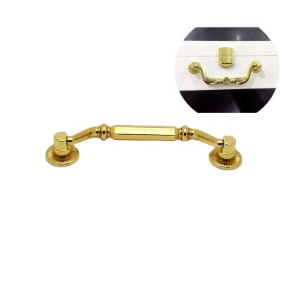 China Box Handle For Drawer Low Price Gold And Wine Box Chrome Zinc Alloy Handle For Jewelry Box Metal Wood Cosmetic Accessories for sale