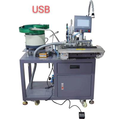 China ZEGO machines ZG -206A USB phone connector cable making machine multi-function automatic usb cable soldering machine for sale