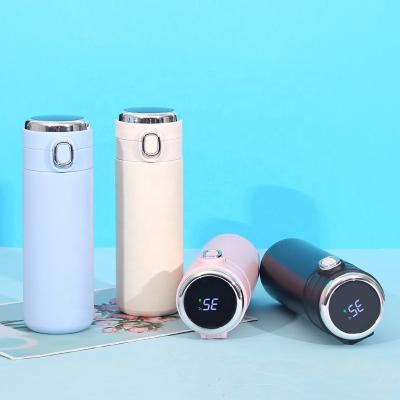 China New Business Smart Temperature Display Stainless Steel Vacuum Flask And PORTABLE Thermoses Cup Custom Water Bottle With Temperature Display for sale