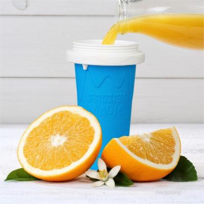 China 2022 Food Grade Silicone DIY Smoothie Pinch Viable Hot Frozen Magic Cup Soggy Amazon Maker CNEW With Straw for sale