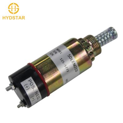 중국 Machinery Repair Shops Cat Engine 3114 3116 Fuel Shutdown Solenoid Stop Valve 24V 125-5772 판매용