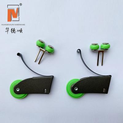 China 25db smooth and stable iron sliding wardrobe door roller wheels pulley for sale