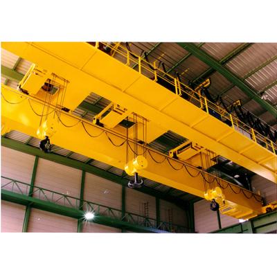 China Double Beam Bridge Crane Stable Performance Single Double Girder Bridge Crane Left Hand Electric Crane Double Traveling Type for sale