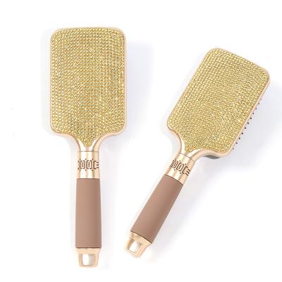 China Waterproof Hair Styling Diamond Handmade Luxury Custom Bristle Brush Tools Palette Nylon Hair Brush for sale