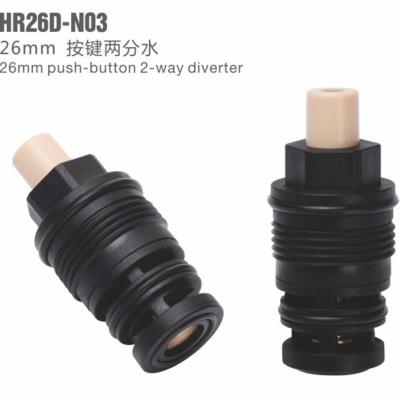 China 26mm Ceramic Cartridge Push Button Diverter Modern Two Way Tap Faucet Export To India Factory Export HR26D-03 Directly for sale