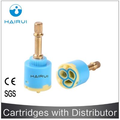 China Modern two way 25mm brass diverter ceramic cartridge for home hotel kitchen bathroom faucet&taps HR25D-F01 HAIRUI factory export directly for sale