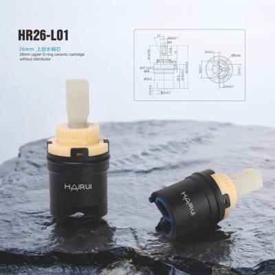 China Modern HAIRUI 26mm Top O-ring Ceramic Cartridge Without Dispenser Use For Faucet Mixer HAIRUI HR26-L01 Export Directly for sale